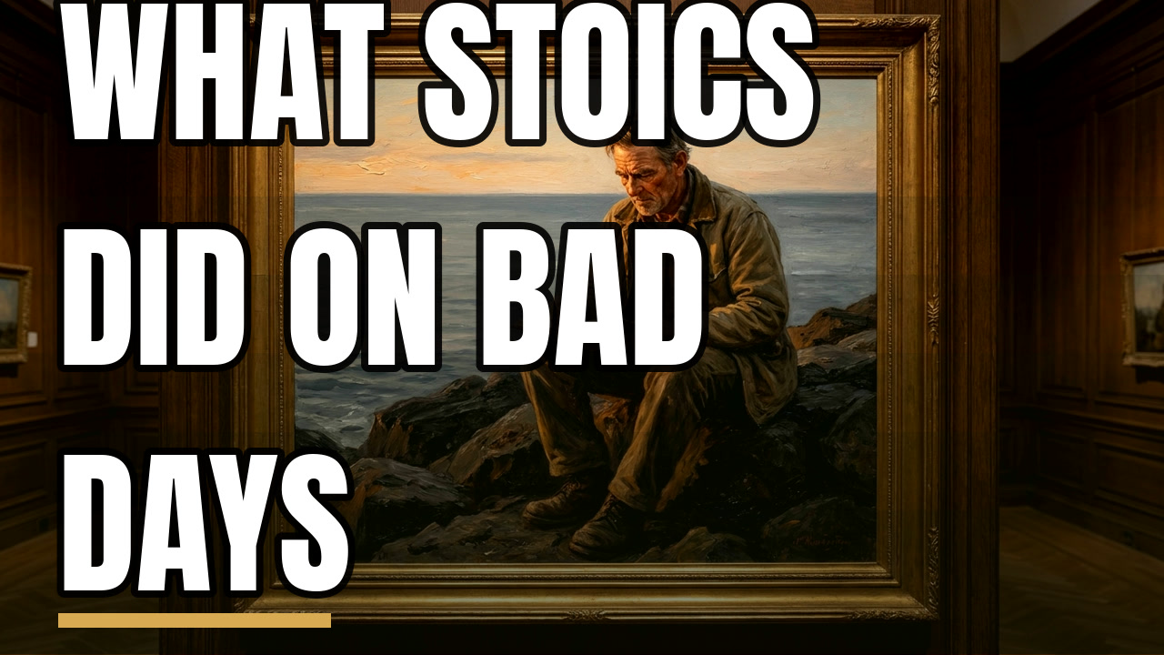 Demo thumbnail: What stoics did on bad days (Mindset and motivation, Oil painting)
