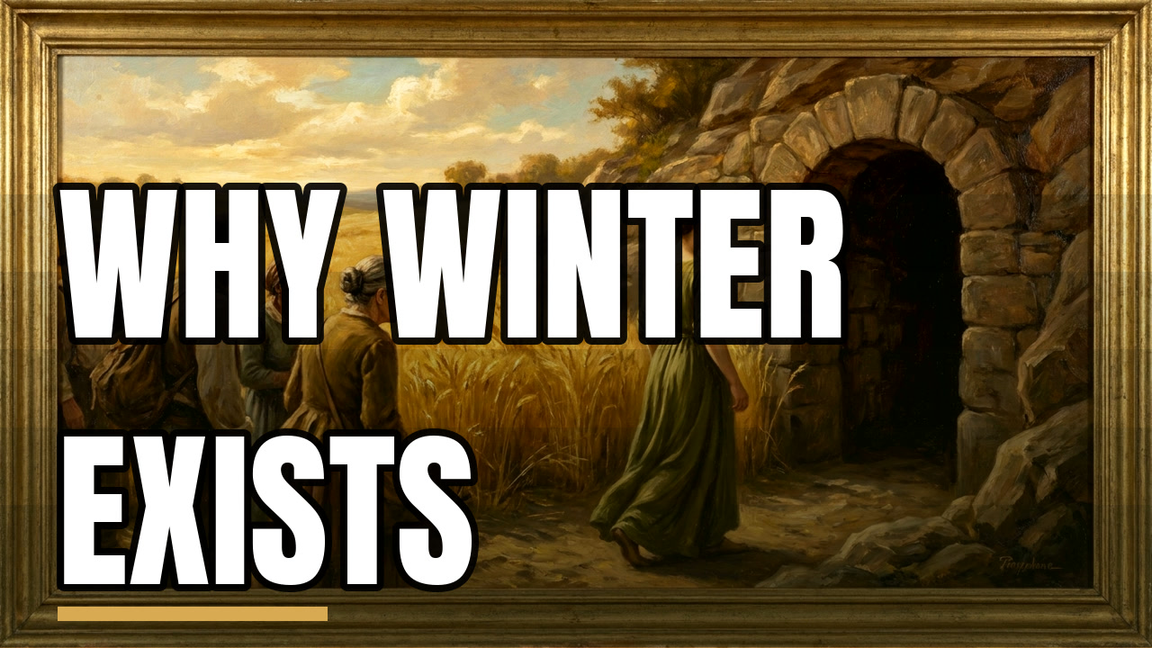 Demo thumbnail: Why winter exists (Mythology and folklore, Oil painting)