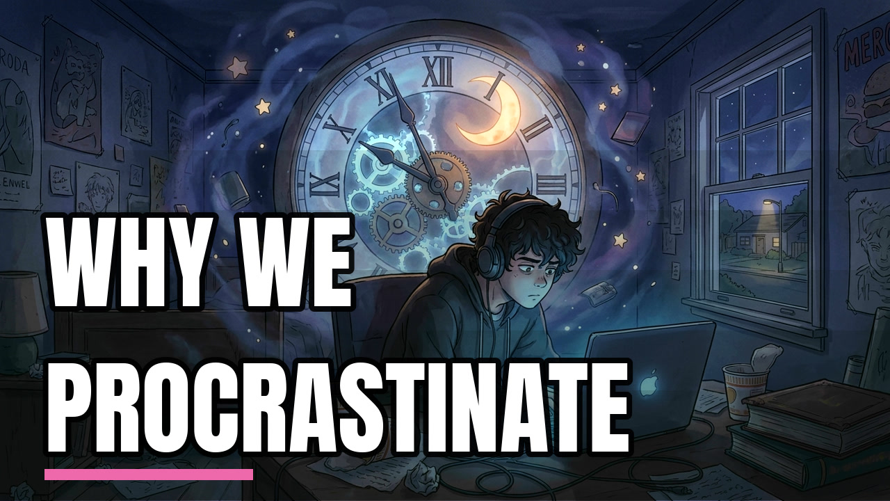 Demo thumbnail: Why we procrastinate (Psychology explained, Anime)